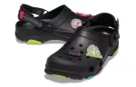 Crocs Classic Tamanco Todo Terreno Minimalista Casual Unissex Sandálias Pretas
