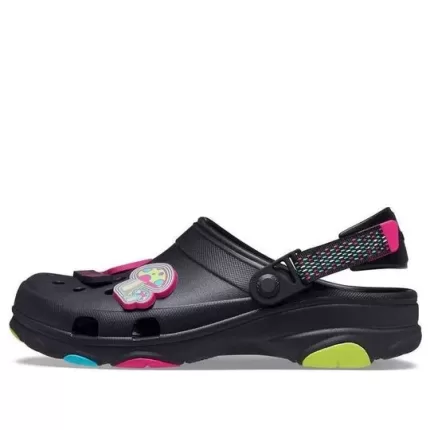 Crocs Classic Tamanco Todo Terreno Minimalista Casual Unissex Sandálias Pretas