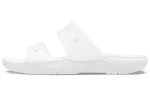 Crocs Classic Tamanco aconchegante sapato casual unissex branco
