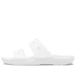 Crocs Classic Tamanco aconchegante sapato casual unissex branco