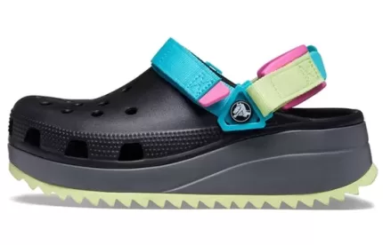 Crocs Classic Tamanco de caminhada ‘Preto Azul Amarelo’