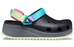 Crocs Classic Tamanco de caminhada ‘Preto Azul Amarelo’