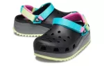 Crocs Classic Tamanco de caminhada ‘Preto Azul Amarelo’