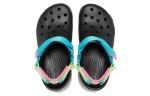 Crocs Classic Tamanco de caminhada ‘Preto Azul Amarelo’