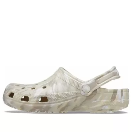 Crocs Classic Tamanco de mármore ‘Bone & Multi’