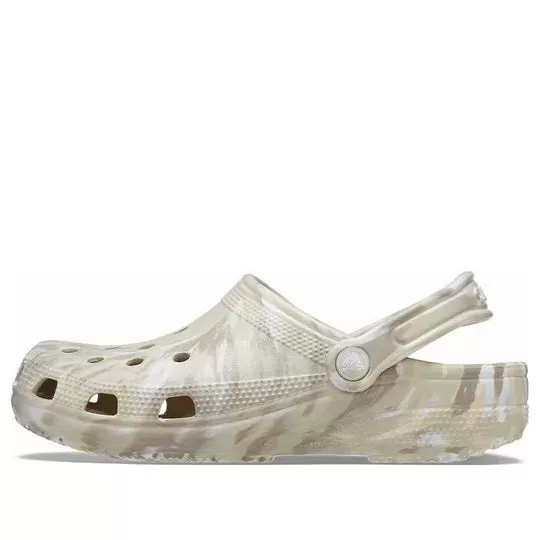 Crocs Classic Tamanco de mármore ‘Bone & Multi’