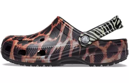 Crocs Classic animal Praia Sandálias Unissex Pretas