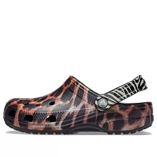 Crocs Classic animal Praia Sandálias Unissex Pretas