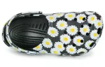 Crocs Classic clo margarida Full Print Sandálias Unissex Pretas