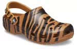 Crocs Classic tamanco Animal Printing Beach Tiger Stripes Sandálias Amarelas