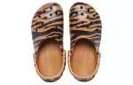 Crocs Classic tamanco Animal Printing Beach Tiger Stripes Sandálias Amarelas