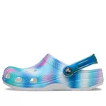 Crocs Colorido Crocs Praia Unissex Multi-Color Branco Sandálias