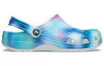 Crocs Colorido Crocs Praia Unissex Multi-Color Branco Sandálias