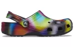 Crocs Colorido Crocs Praia Unissex Multi-Color Preto Sandálias