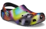 Crocs Colorido Crocs Praia Unissex Multi-Color Preto Sandálias