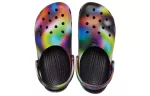 Crocs Colorido Crocs Praia Unissex Multi-Color Preto Sandálias