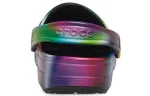 Crocs Colorido Crocs Praia Unissex Multi-Color Preto Sandálias