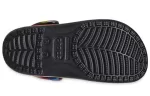 Crocs Colorido Crocs Praia Unissex Multi-Color Preto Sandálias
