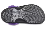 Crocs Correia Fuzz forrada Baya Clogs ‘Preto Roxo’ 20663309V