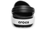 Crocs Crocband Beach Sandálias Unissex Preto Branco 11989-060