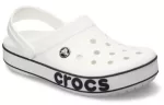 Crocs Crocband Bold Logo Clog Sandálias Brancas