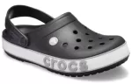 Crocs Crocband Bold Logo Clog Sandálias Unissex Pretas