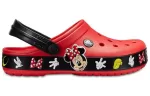 Crocs Crocband Cartoon Mickey Mouse Resistente ao Desgaste Unissex Vermelho Preto Sandálias ‘Red Black’