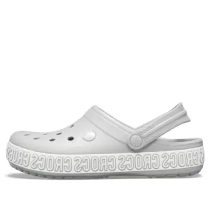 Crocs Crocband Logo Mania Beach Sandálias Cinza