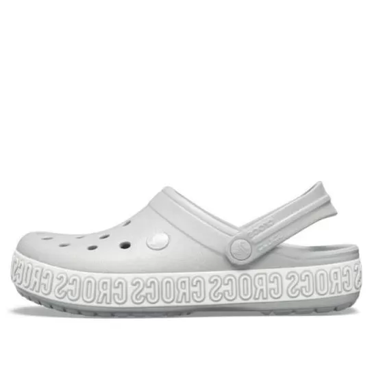 Crocs Crocband Logo Mania Beach Sandálias Cinza