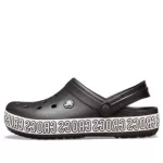 Crocs Crocband Logo Mania Beach Sandálias Pretas
