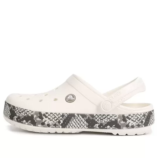 Crocs Crocband Snake Print Clogs ‘Branco Preto’