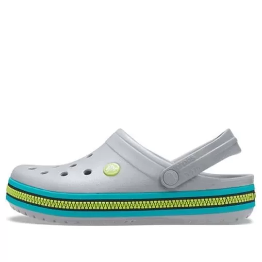 Crocs Faixa de zíper Crocband Clogs ‘Grey Aqua’