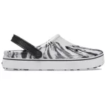 Crocs Fora da quadra Clogs ‘Mármore Branco Preto’