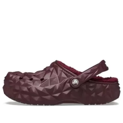 Crocs Forrado Geométrico Clogs ‘Cereja Escura’