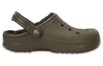 Crocs Forrado de inverno Clogs ‘Espresso de nozes’