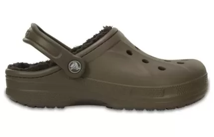 Crocs Forrado de inverno Clogs ‘Espresso de nozes’