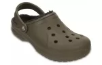 Crocs Forrado de inverno Clogs ‘Espresso de nozes’