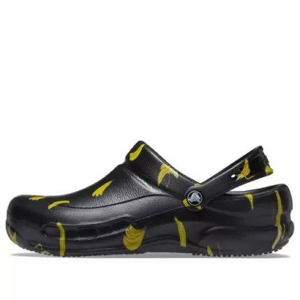 Crocs Gráfico Bistrô Clogs ‘Preto Amarelo’