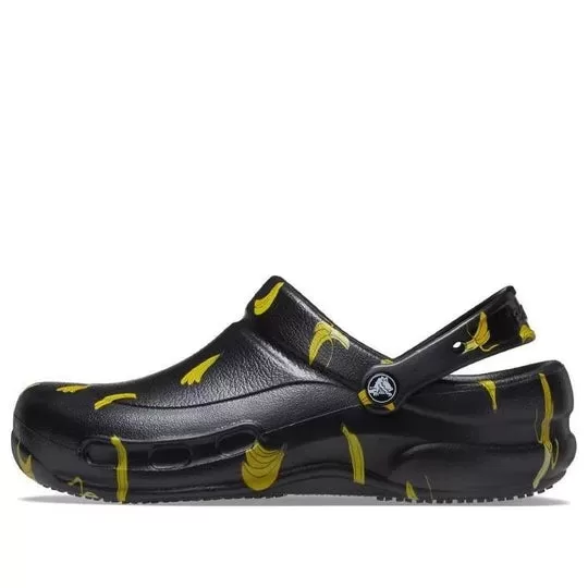 Crocs Gráfico Bistrô Clogs ‘Preto Amarelo’