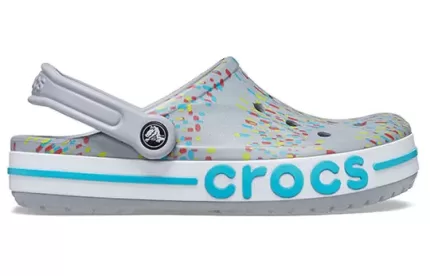 Crocs Impressão Praia Unissex Cinza Azul Sandálias ‘Grey Blue’
