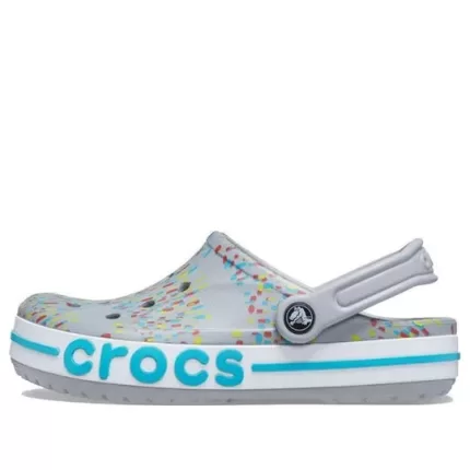 Crocs Impressão Praia Unissex Cinza Azul Sandálias ‘Grey Blue’