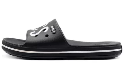 Crocs Impressão Sandálias Chinelos 3ª Geração Preto