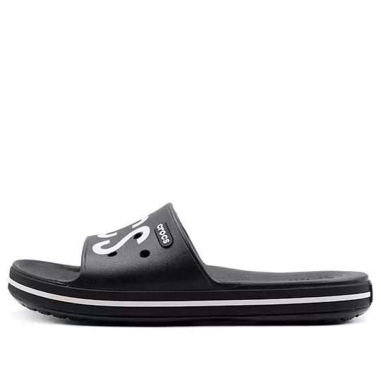 Crocs Impressão Sandálias Chinelos 3ª Geração Preto