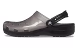 Crocs Jelly Crocs Sandálias Unissex Pretas Transparentes