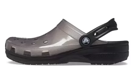 Crocs Jelly Crocs Sandálias Unissex Pretas Transparentes