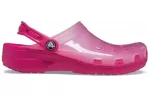 Crocs Jelly Crocs Sandálias Unissex Vermelhas Transparentes