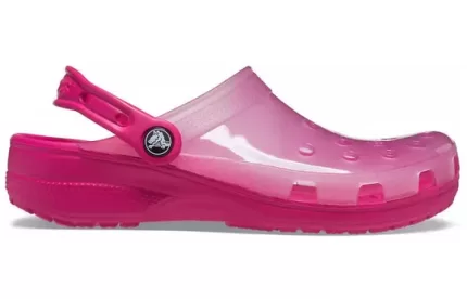 Crocs Jelly Crocs Sandálias Unissex Vermelhas Transparentes