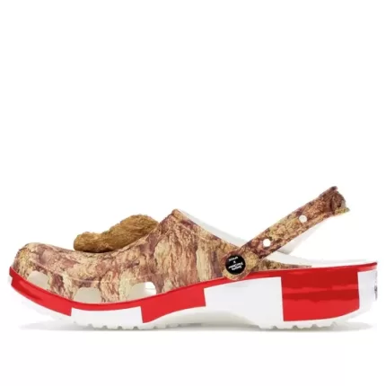Crocs KFC x Classic Entupir ‘Impressão de frango frito’