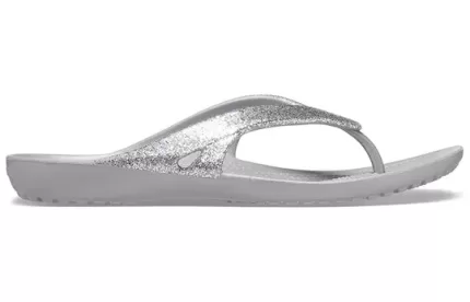 Crocs Kadee II Chinelos esportivos minimalistas e aconchegantes unissex prata