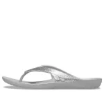 Crocs Kadee II Chinelos esportivos minimalistas e aconchegantes unissex prata